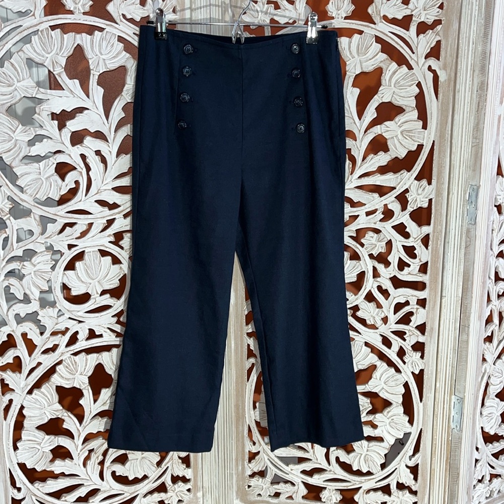 Ann Taylor wide leg linen sailor pants
